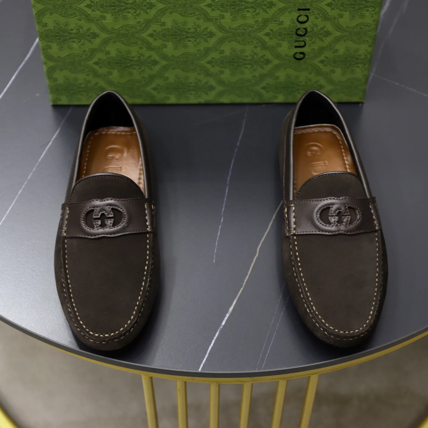 Ex-factory price: 480💰【GUCCI】Gucci ⚠️High-end men’s driving and pedal series ⚠️38-44 (customized for 45) ⚠️All original cowhide leather! Thick and soft! Made entirely of calfskin lining! Rubber sheet anti-slip beanie sole! Three-dimensional package technology! Fashionable and classic! Handicrafts! Original high quality! Feel free to compare!